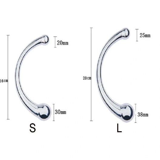 Ended Stainless Elegant 5858 Steel Double Anal Hook 0801